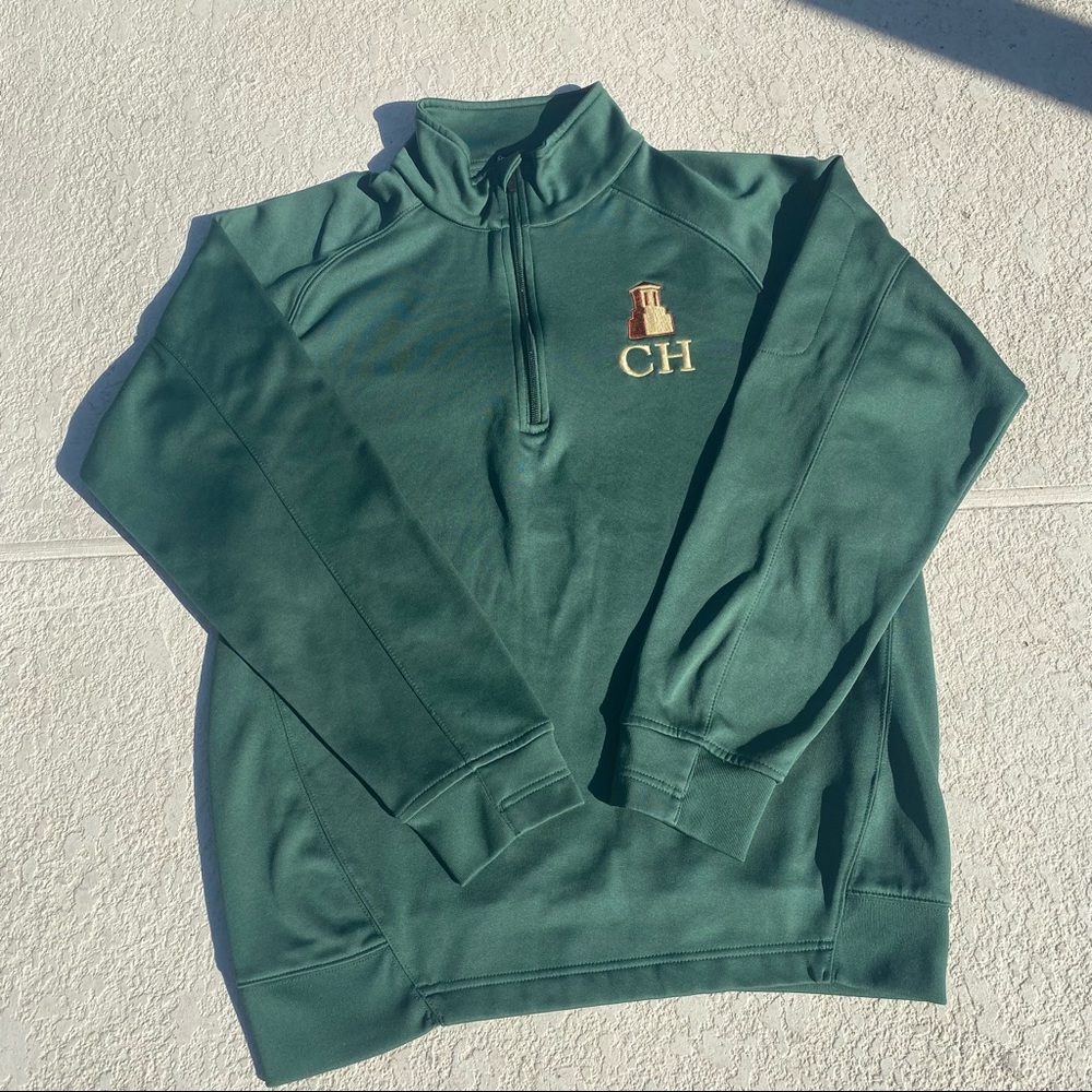 VTG “CH” Green Long Sleeve Mens Sweatshirt made by Port Authority